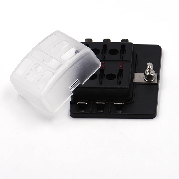 4/8 awg gauge agu fuse holder distribution block 4 gauge in to (2) 8 gauge out