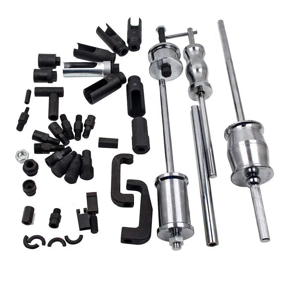 Auto Repair Tool supplier 40 pieces Diesel Injector Extractor remover removal repair tools with slide hammer for mechanics