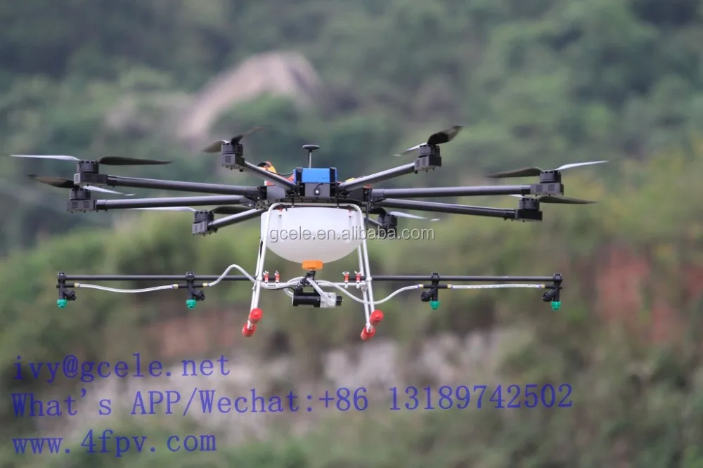 8 rotors Octocopter drones Octocopter agricultural Drones 10KG UAV for farm forest