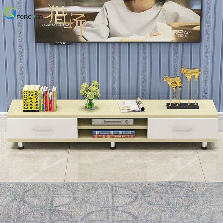 Nordic Economy Wood Color Wooden Coffee Table Sofa TV Cabinet Stand