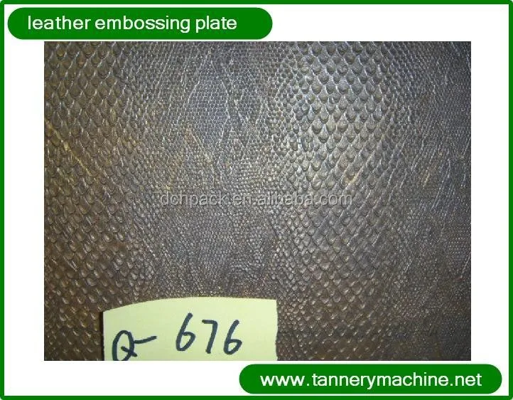 Supply Embossing plate for Tannery factory equipment for making shoes