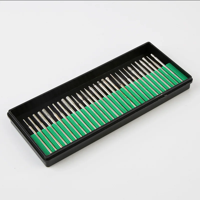 Top quality Tungsten 30 pieces Ceramic tungsten Carbide Nail Drill Bit Bits Set