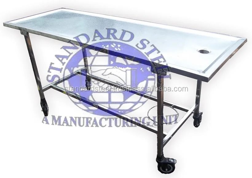 Stainless Steel Embalming Table hospital embalming sink cadaver formalin inject table body preservation Table