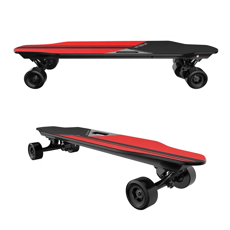 
flying black electric longboard 20km electric deck blank In-wheel hub motor electric longboard 