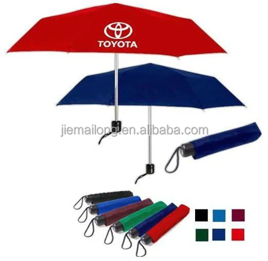 HOT colorful promotion gift 3 folding umbrella