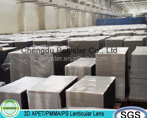 75 LPI lenticular lens sheet for cards