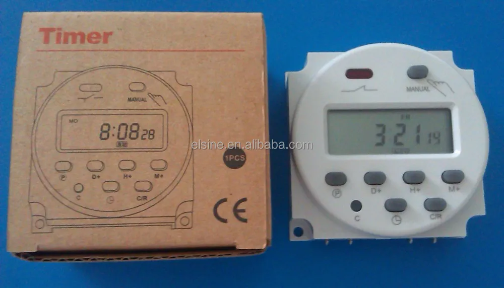 Программируемый электронный таймер на неделю 12 В (THC-101A CN101A)