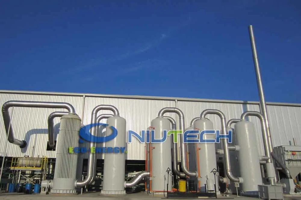 
Industrial continuous waste tyre pyrolysis production line 