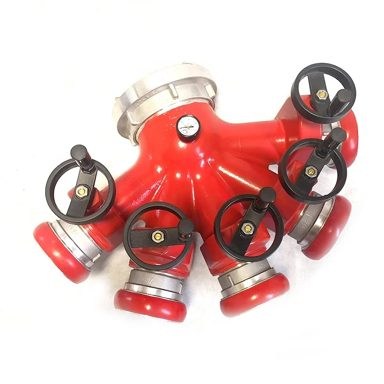 XHYXFire High quality hot sale fire hose divider fire department connection water divider