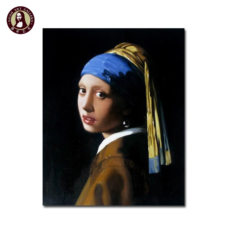 
The Girl with a Pearl Earring reproduction oil painting of Johannes Vermeer 