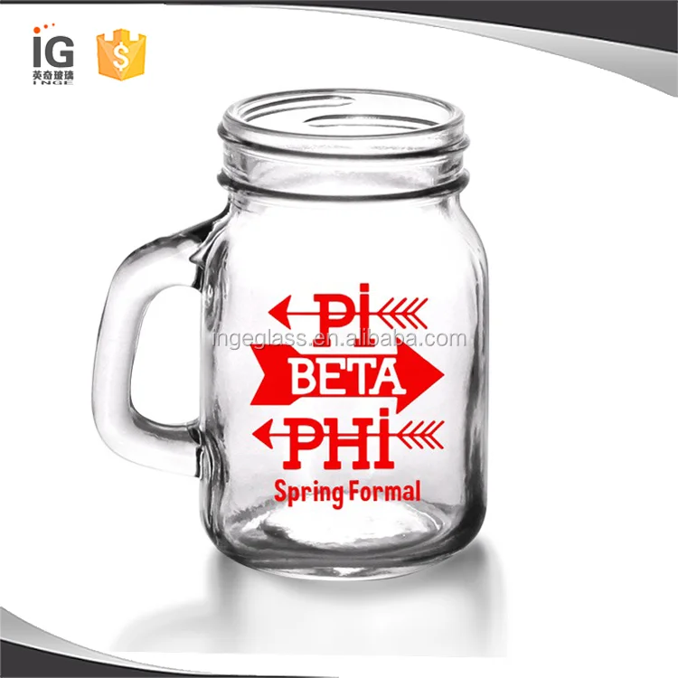 Mini Mason Jars Bulk, 4 oz Mason Jars with Handles and Lids