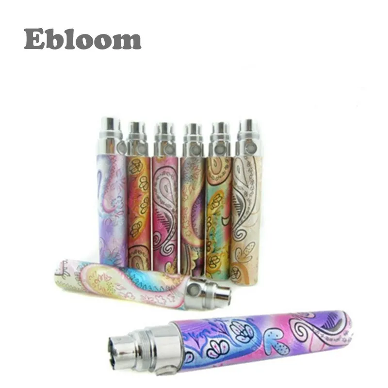 
newest colorful printing pattern battery electronic cigarette EGO Q,E cig ego q with pattern battery,cheap electronic cigarette 