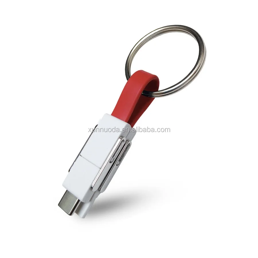 
4in1 USB Type C OTG Magnetic Cable with Key Ring 