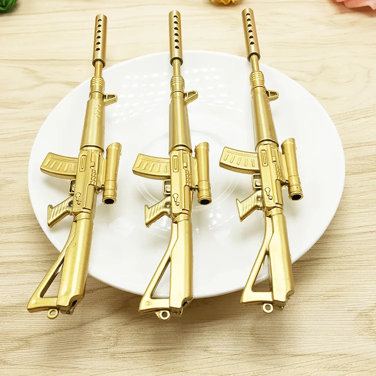 Wholesale cheap plastic cool gun shape novelty gel pen for school kids