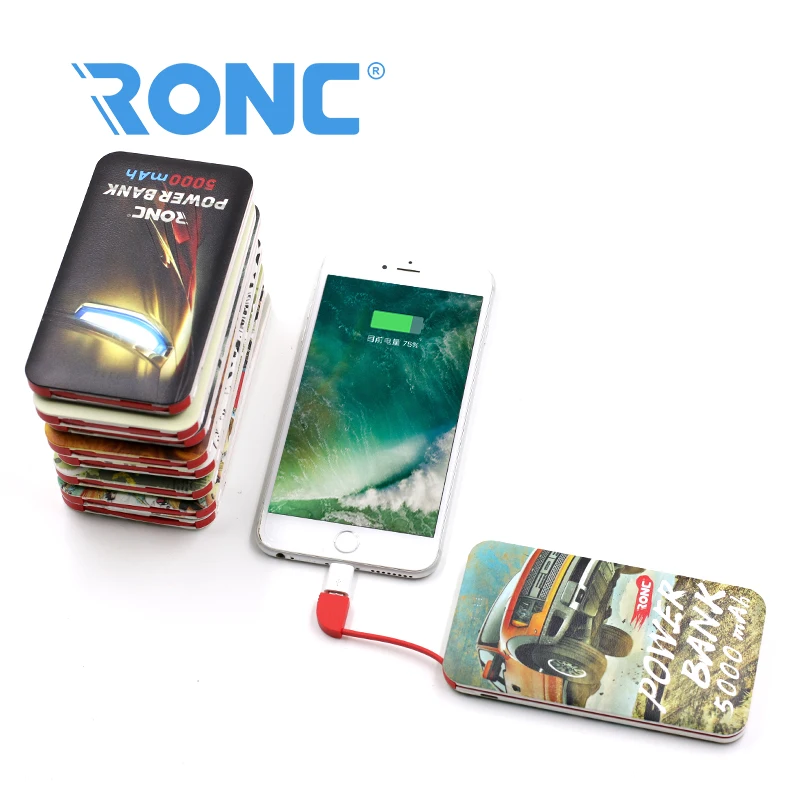 DIY 5000mAh Power Bank Charger with Various Logo