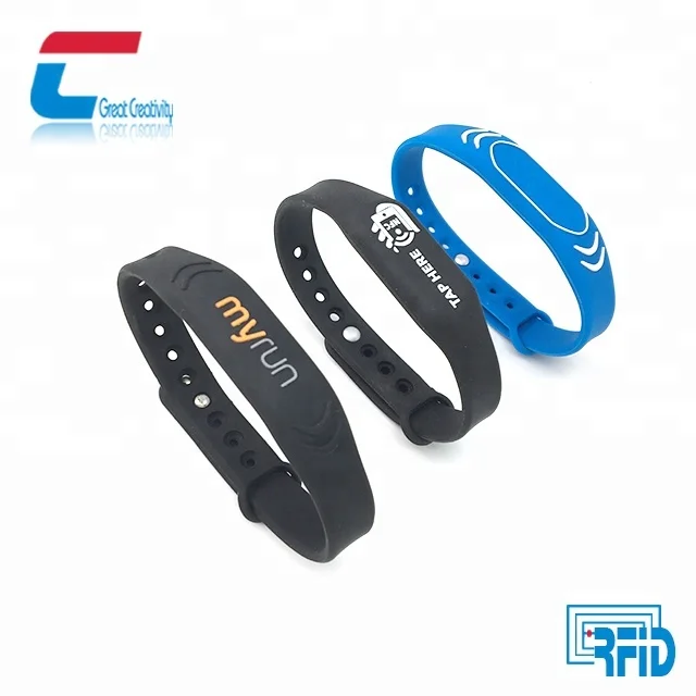 NTAG 213 / NTAG 215/ NTAG 216 nfc 13,56 mhz RFID силиконовые браслеты для мероприятий