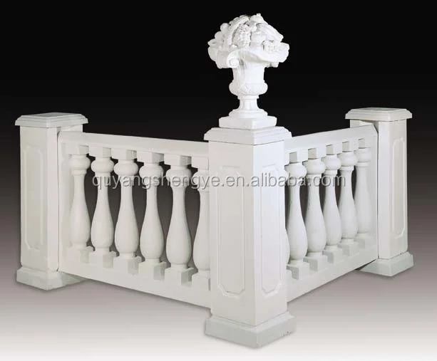 
outdoor marble stone railing 
