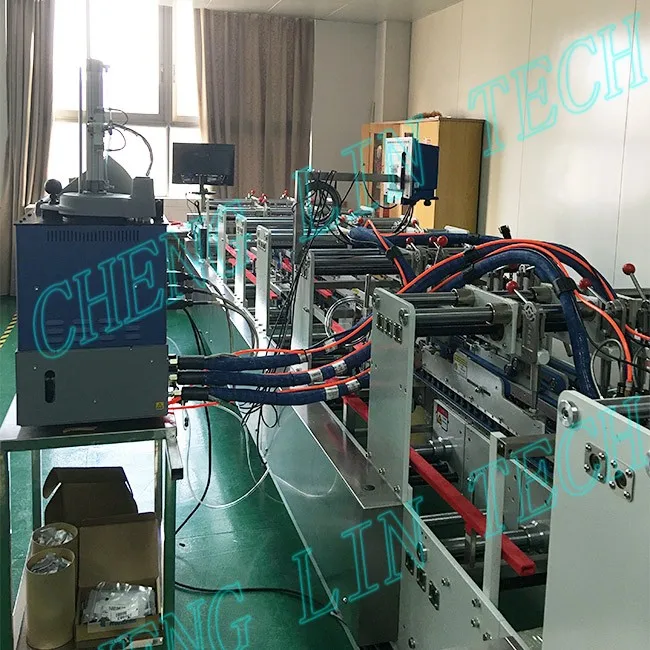 
PP Box Heat Sealing Folding Gluing Machine Auto High Speed Folder Gluer Machine 