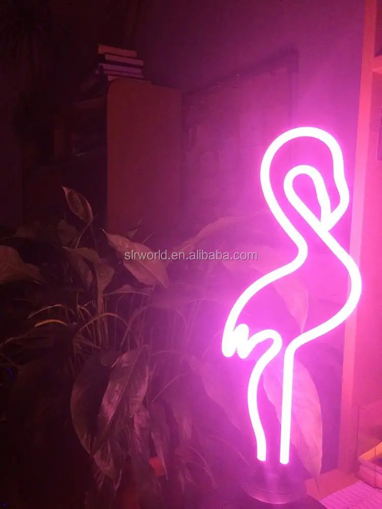 OMG! Так мило неоновая вывеска Фламинго неоновые скульптуры для рождества света