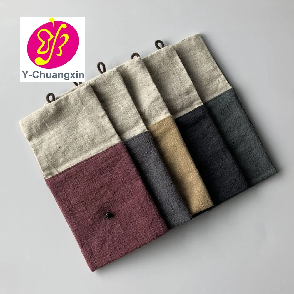 Custom Small Linen Jewellery envelope Bag Pouch