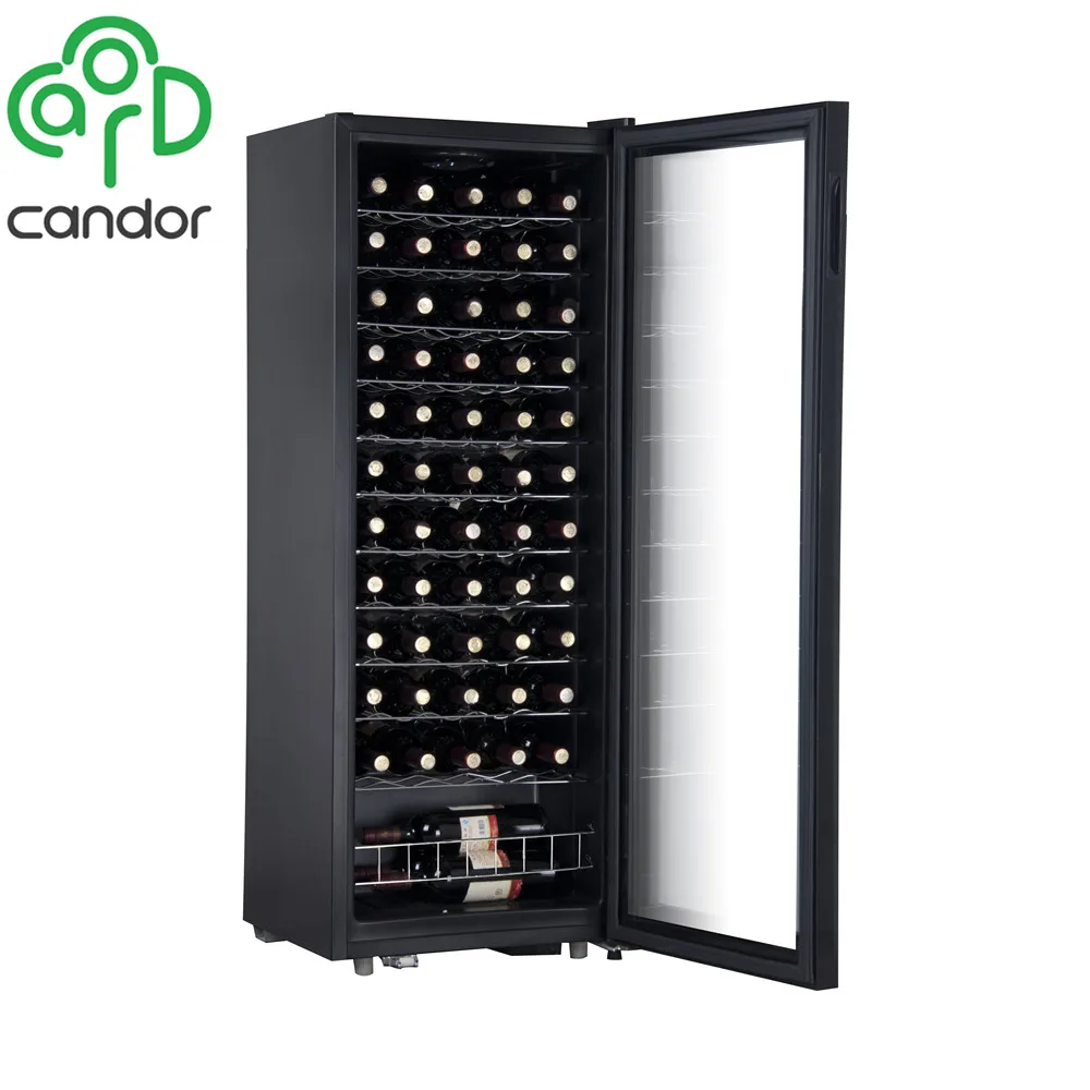 zhongshan candor 54 bottles compressor fashion gas red wine cellar cooler fridge