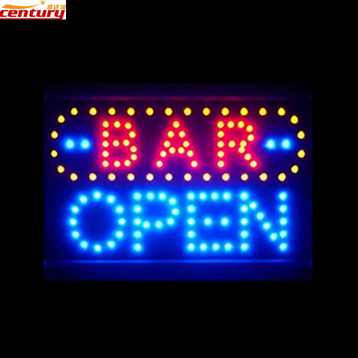 wholesale china factory price custom bar animated led sign light
