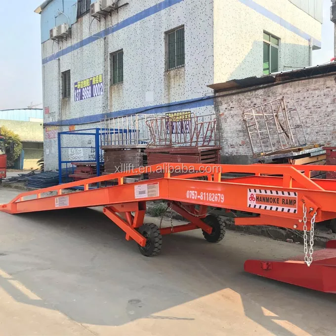 10 тонн гидравлической металлической сетки, подвижная рампа для контейнера для вилочного погрузчика