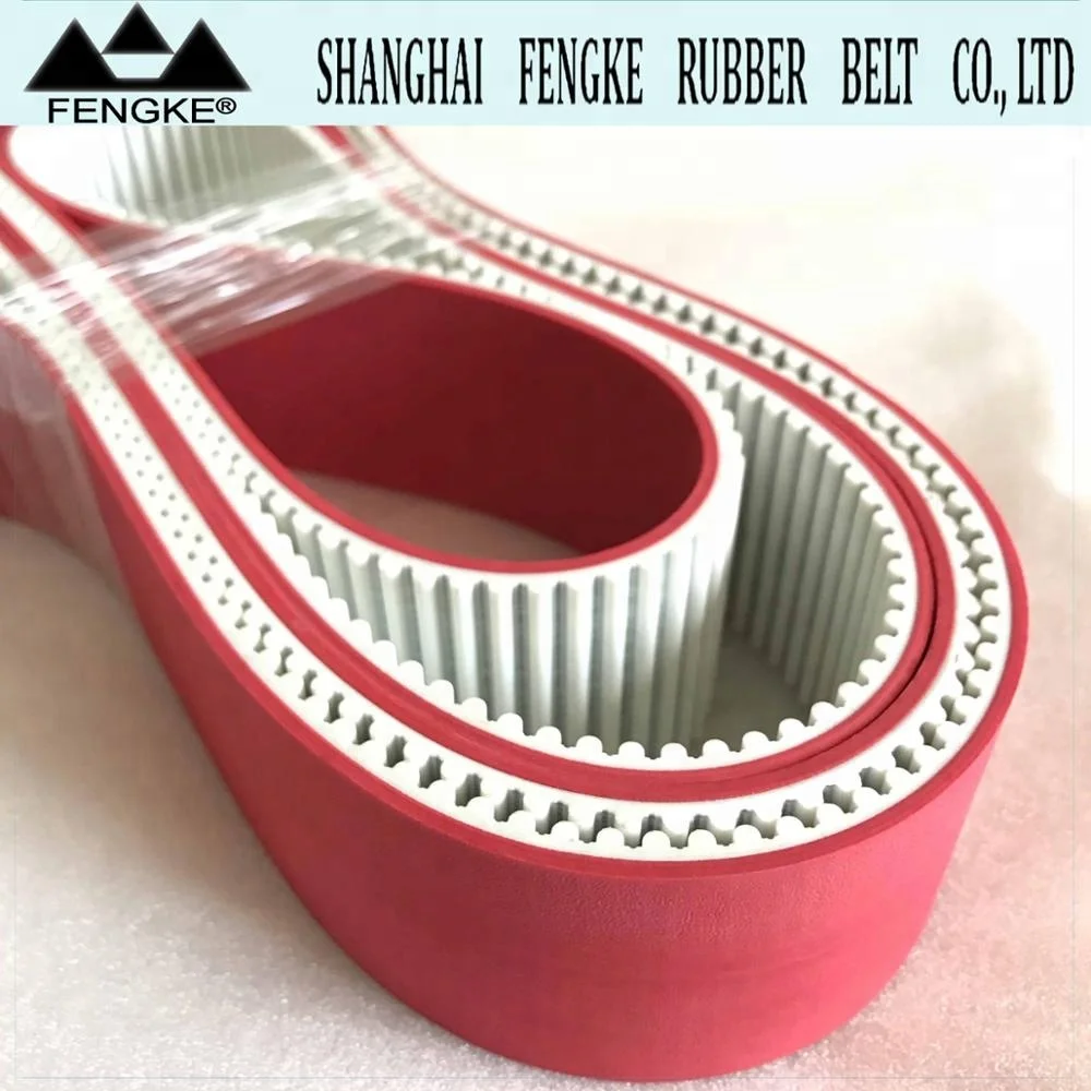 Red Rubber Coating PU Synchronous Belts 5M-2300-2T