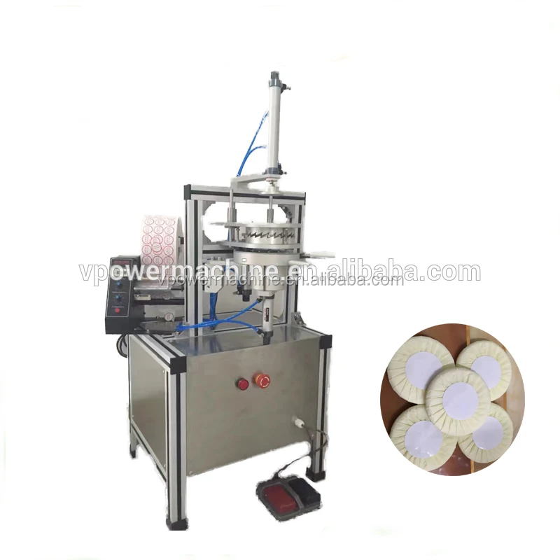 Guangzhou Factory Semi-automatic Round Hotel Soap Pleated Roll Paper Packing Wrapping Machine Soap Wrapper Equipment
