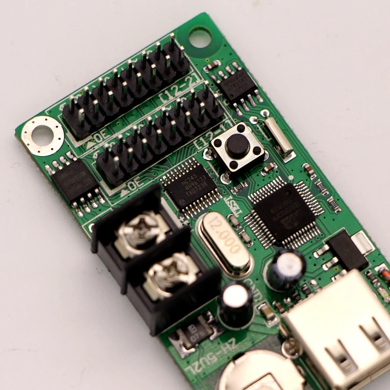 New Types Led Display USB Control Card ZH-5U2L With 2pc Hub 12