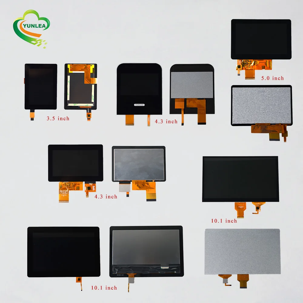 Flexible display touchscreen 10 10.1 inch tft lcd with capacitive touch panel display