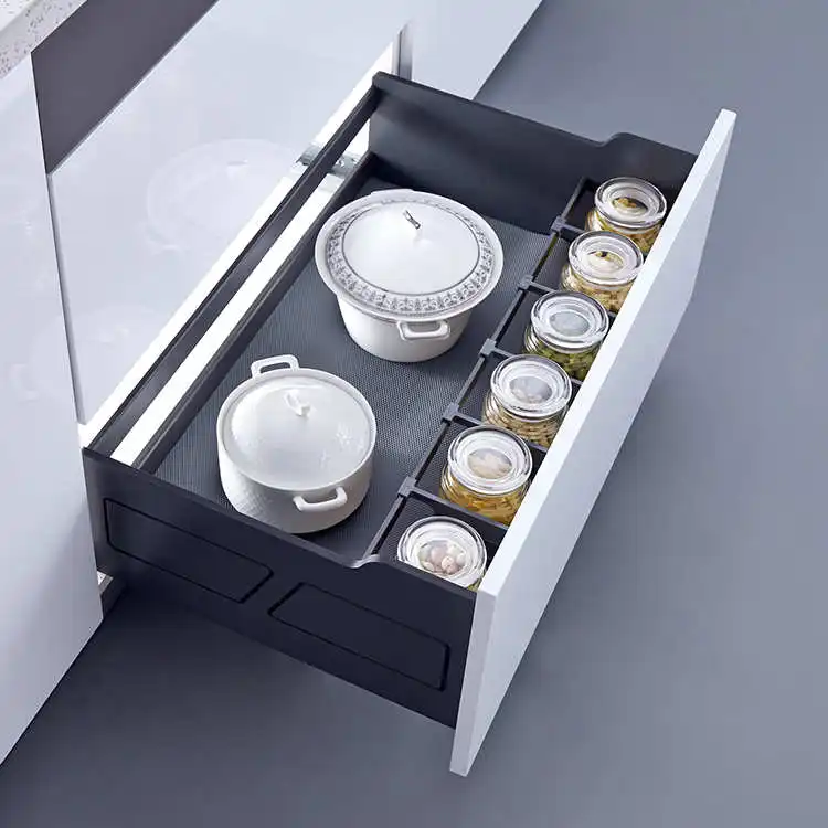 
three sided drawer basket, soft closing drawer basket , stainless steel drawer basket 