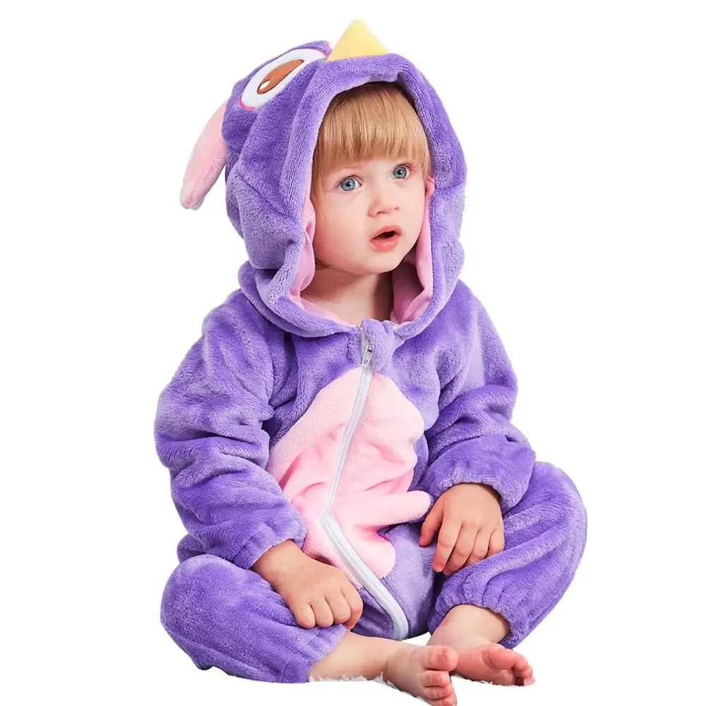 
Wholesale thicken flannel baby romper costume baby clothes kids animal overall winter warm longsleeve baby rompers jumpsuit 