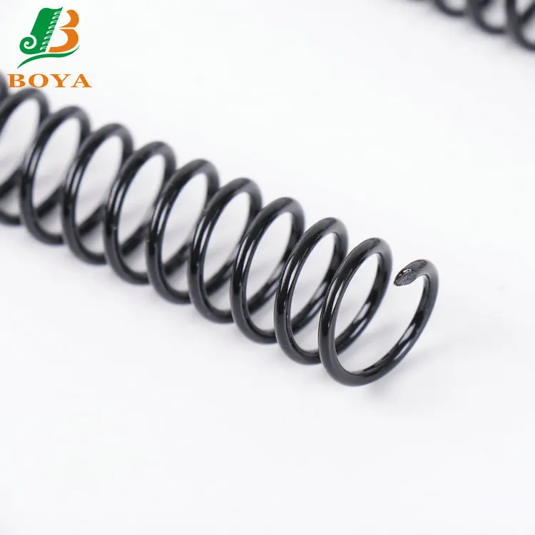 Customized Any Length Orange Color Plastic Single Spiral Coil Binding Ring For Binding Paper