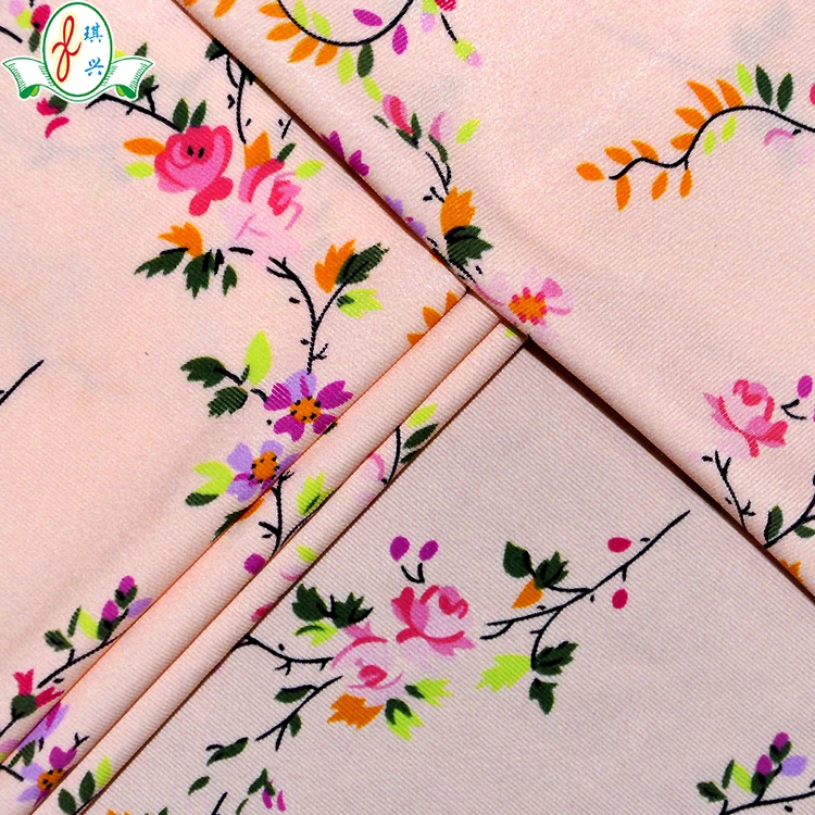 Polyamide elastane printed lingerie fabric for sexy girls