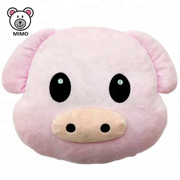 
NewBorn Pretty Pink Colar Fleece Pig Baby Blanket Set Wholesale OEM Custom Kids Cartoon Soft Toy Plush 2 in 1 Pillow Pig Blanket 