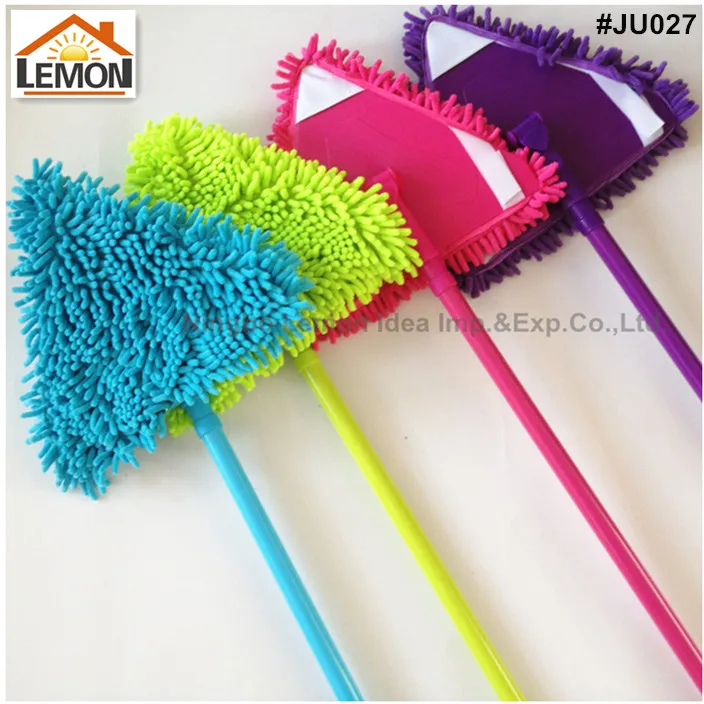 Большая треугольная микроволоконная Лапша для очистки складной Пыльник с выдвижной металлической ручкой