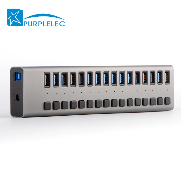 2021 Gold supplier 5gbps data transfer multiport usb charger 16 port 3.0 hub for computer