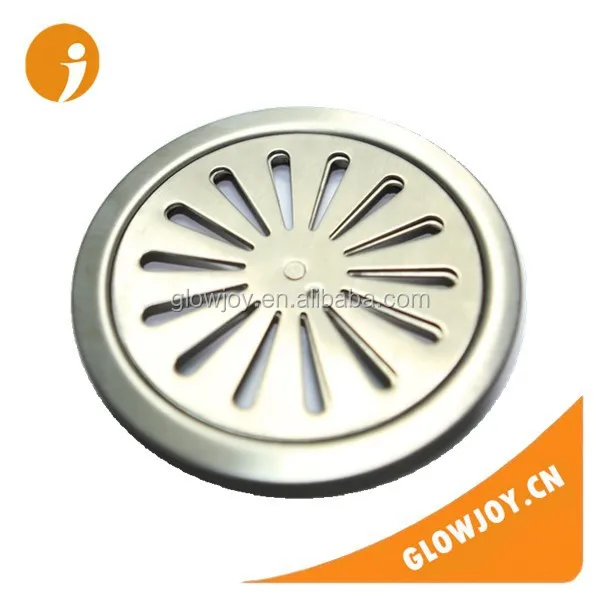 (GJ-FD-SS201-01)Glowjoy round 201 or 304 stainless steel floor drain,rectangular drain cover,floor drains stainless steel