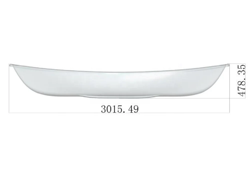 Traditional Plastic Clear Kayak Polycarbonate Transparent Canoe Kayak made in China