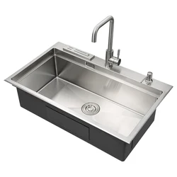 Wholesale SUS 304 Stainless Steel Kitchen Deep Drawn Sink