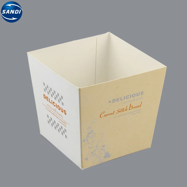 Disposable paper lunch food packaging box