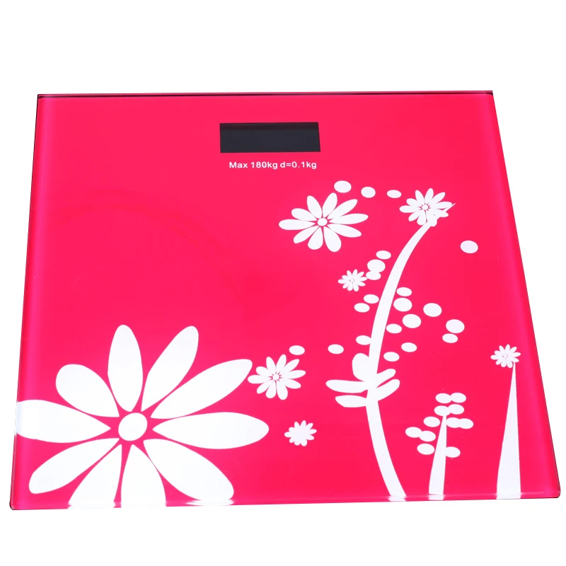 180kg Square Accurate Measurement Digital Weighing Body Bathroom Scale