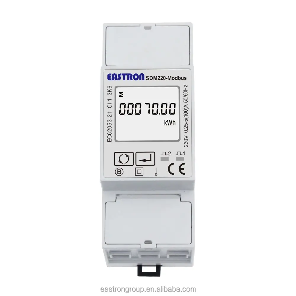 SDM220-Modbus Single phase electric meter , home energy meter, smart power meter MID approved