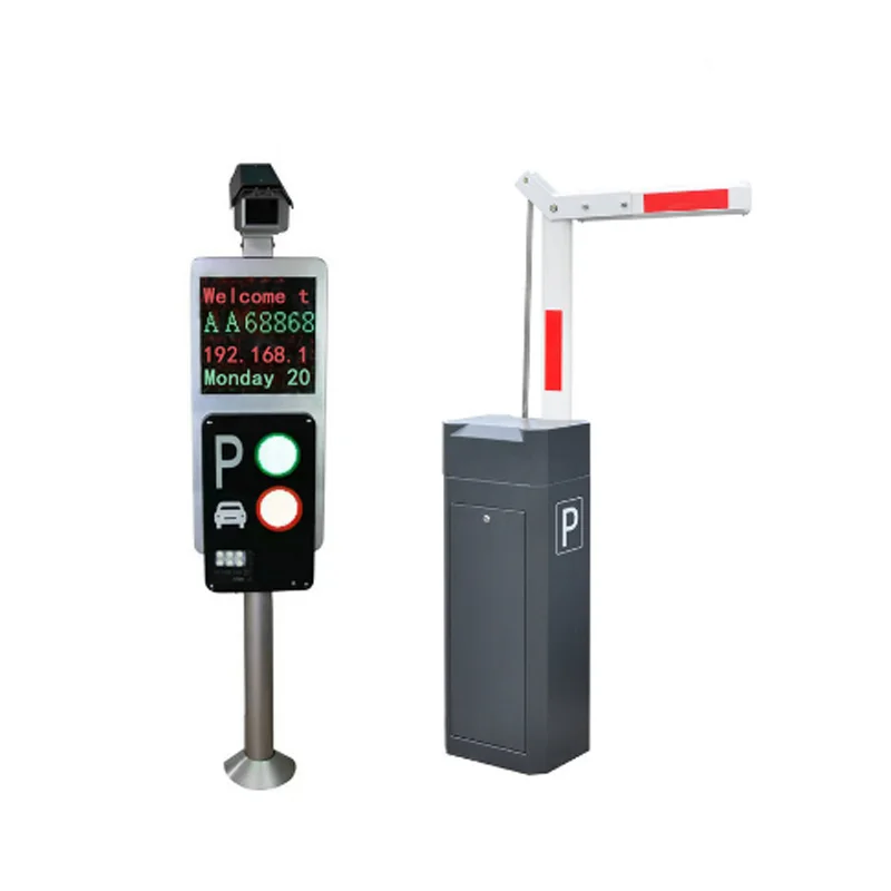 ANPR HD Camara auto number plate recognition price of vehicle parking system software panel system rising bollards