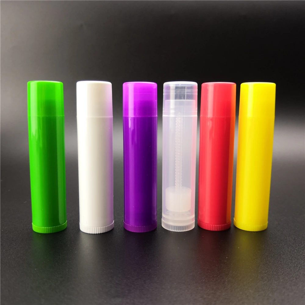 Wholesale Plastic Chapstick 5g White Empty Lip Balm Containers