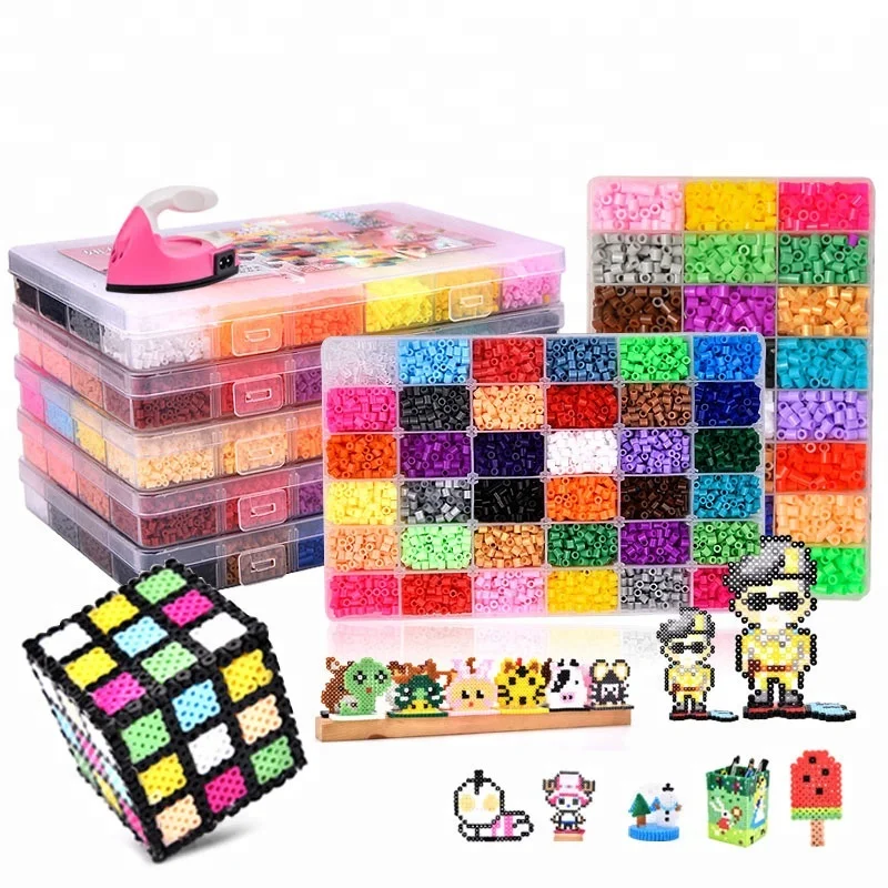 36 Color 5mm Perler Beads box set Fuse beads for kids puzzle Toys