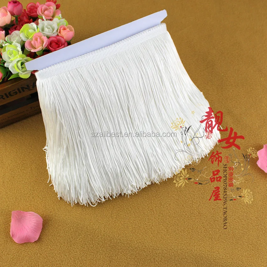 Best selling hot chinese products polyester tassel fringe/tassel fringe lace trim