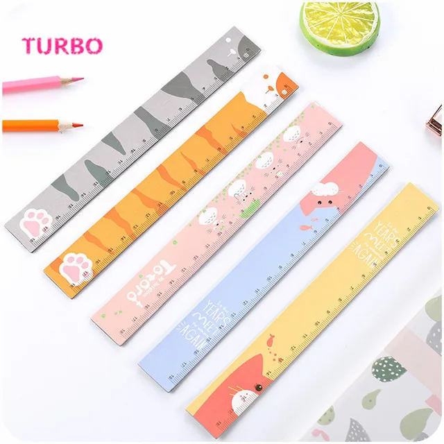 Американские рекламные деловые подарки, оптовая продажа, школьные принадлежности, канцелярские товары для учеников, индивидуальная пластиковая линейка с животными 15 см