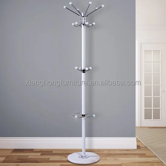 2021 classic design chrome rotating closet clothes coat stand